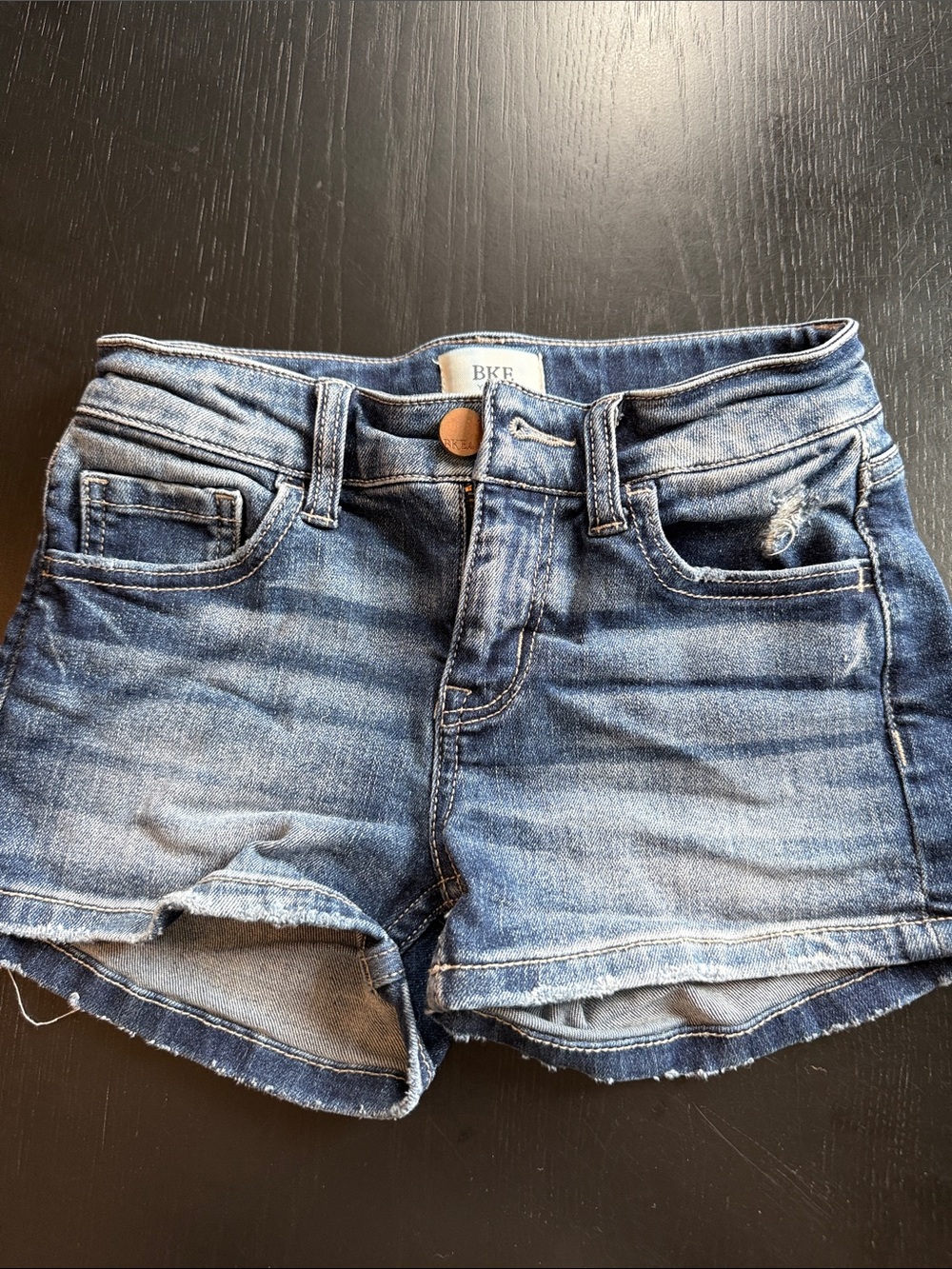 BKE kid's Blue Denim Cutoff Shorts